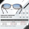 image:imageDUCO Polarized Fitover Sunglasses UV400 Protection amp HD for Unisex 895309 M Transparent Brown Frame Blue Lens