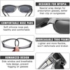 image:imageDUCO Polarized Fitover Sunglasses UV400 Protection amp HD for Unisex 895310 M Clear Grey Frame Grey
