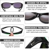image:imageDUCO Polarized Fitover Sunglasses UV400 Protection amp HD for Unisex 8953M Black Frame Revo Green