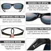image:imageDUCO Polarized Fitover Sunglasses UV400 Protection amp HD for Unisex 8953M Black Frame Revo Red
