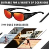 image:imageDUCO Polarized Fitover Sunglasses UV400 Protection amp HD for Unisex 8953M Black Frame Revo Red