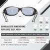 image:imageDUCO Polarized Fitover Sunglasses UV400 Protection amp HD for Unisex 8953M Black Frame Yellow Temple Grey Lens