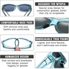 image:imageDUCO Polarized Fitover Sunglasses UV400 Protection amp HD for Unisex 8953M Clear Blue Frame Grey