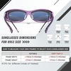 image:imageDUCO Polarized Fitover Sunglasses UV400 Protection amp HD for Unisex 8953M Clear Purple Frame Grey