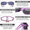 image:imageDUCO Polarized Fitover Sunglasses UV400 Protection amp HD for Unisex 8953M Clear Purple Frame Grey