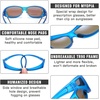 image:imageDUCO Polarized Fitover Sunglasses UV400 Protection amp HD for Unisex 8953M Transparent Blue Frame Revo Blue Lens