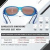 image:imageDUCO Polarized Fitover Sunglasses UV400 Protection amp HD for Unisex 8953M Transparent Blue Frame Revo Blue Lens