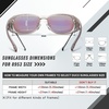 image:imageDUCO Polarized Fitover Sunglasses UV400 Protection amp HD for Unisex 8953M Transparent Grey Frame Revo Green Lens