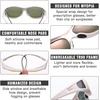 image:imageDUCO Polarized Fitover Sunglasses UV400 Protection amp HD for Unisex 8953M White Frame Revo Red Lens