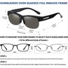 image:imageDUCO Polarized Fitover Sunglasses UV400 Protection amp HD for Unisex 8960Black Frame Grey Lens