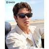 image:imageDUCO Polarized Fitover Sunglasses UV400 Protection amp HD for Unisex 8960Black Frame Grey Lens