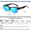 image:imageDUCO Polarized Fitover Sunglasses UV400 Protection amp HD for Unisex 8960Black Frame Revo Blue Lens