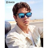 image:imageDUCO Polarized Fitover Sunglasses UV400 Protection amp HD for Unisex 8960Black Frame Revo Blue Lens