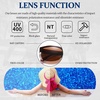 image:imageDUCO Polarized Fitover Sunglasses UV400 Protection amp HD for Unisex 8960Transparent Brown Frame Brown Lens