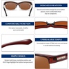 image:imageDUCO Polarized Fitover Sunglasses UV400 Protection amp HD for Unisex 8960Transparent Brown Frame Brown Lens