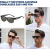 image:imageDUCO Polarized Fitover Sunglasses UV400 Protection amp HD for Unisex 8960Transparent Grey Frame Grey Lens