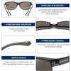 image:imageDUCO Polarized Fitover Sunglasses UV400 Protection amp HD for Unisex 8960Transparent Grey Frame Grey Lens