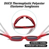 image:imageDUCO Polarized Kids Sunglasses with Strap 410 Age  22g K001  UV400 Protection Sports Glasses for Boys Girls Impactresistant Running Shades for Cycling SoftballK005red for Age 512