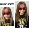 image:imageDUCO Polarized Kids Sunglasses with Strap 410 Age  22g K001  UV400 Protection Sports Glasses for Boys Girls Impactresistant Running Shades for Cycling SoftballK005red for Age 512
