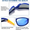 image:imageDUCO Polarized Kids Sunglasses with Strap 410 Age  22g K001  UV400 Protection Sports Glasses for Boys Girls Impactresistant Running Shades for Cycling SoftballK001revo Blue for Age 610