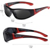 image:imageDUCO Polarized Kids Sunglasses with Strap 410 Age  22g K001  UV400 Protection Sports Glasses for Boys Girls Impactresistant Running Shades for Cycling SoftballK001black Red for Age 610