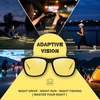 image:imageDUCO Polarized Night Vision Glasses for Men and Women Yellow Safety Driving Glasses with UV Protection and Anti GlareA01black Frame Night Vision Lens