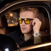 image:imageDUCO Polarized Night Vision Glasses for Men and Women Yellow Safety Driving Glasses with UV Protection and Anti GlareA01black Frame Night Vision Lens