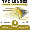 image:imageDUCO Polarized Night Vision Glasses for Men and Women Yellow Safety Driving Glasses with UV Protection and Anti GlareA01black Frame Night Vision Lens