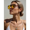 image:imageDUCO Polarized Night Vision Glasses for Men and Women Yellow Safety Driving Glasses with UV Protection and Anti GlareA04tortoise Frame Night Vision Lens