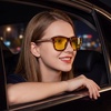 image:imageDUCO Polarized Night Vision Glasses for Men and Women Yellow Safety Driving Glasses with UV Protection and Anti GlareA04tortoise Frame Night Vision Lens
