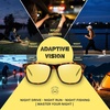image:imageDUCO Polarized Night Vision Glasses for Men and Women Yellow Safety Driving Glasses with UV Protection and Anti GlareA04tortoise Frame Night Vision Lens