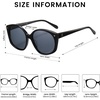 image:imageDUCO Polarized Oversized Sunglasses for Women Trendy Round Designer Sun Glasses Big Shades UV400 Protection DC1106