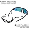 image:imageDUCO Polarized Sports Cycling Sunglasses for Men with 5 Interchangeable Lenses for Running Golf Fishing Hiking Baseball