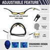 image:imageDUCO Polarized Sports HD Night Vision Glasses for Men Nighttime Driving Glasses TR90 FrameDC0023 Black Frame Yellow Lens