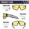 image:imageDUCO Polarized Sports HD Night Vision Glasses for Men Nighttime Driving Glasses TR90 FrameDC0023 Black Frame Yellow Lens
