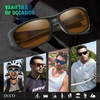 image:imageDUCO Polarized Sports Sunglasses for Men Women UV400 Protection Sun Glasses for Cycling Fishing Running and Driving F101Matte Black Frame Brown Lens