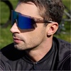 image:imageDUCO Polarized Sports Sunglasses for Men and Women UV400 Lightweight Durable for Cycling Baseball Fishing Running DC0045Black Frame Green Temple Revo Green Lens