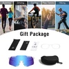 image:imageDUCO Polarized Sports Sunglasses for Men and Women UV400 Lightweight Durable for Cycling Baseball Fishing Running DC0045White Frame Black Dot Black Temple Revo Blue Lens