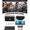 image:imageDUCO Polarized Sunglasses Mens Ultralight Carbon Fiber Sun Glasses for Men Driving Sports Fishing UV400 Protection DC8277Black Frame Blue Lens