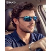 image:imageDUCO Polarized Sunglasses Mens Ultralight Carbon Fiber Sun Glasses for Men Driving Sports Fishing UV400 Protection DC8277Black Frame Blue Lens