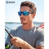 image:imageDUCO Polarized Sunglasses Mens Ultralight Carbon Fiber Sun Glasses for Men Driving Sports Fishing UV400 Protection DC8277Black Frame Blue Lens