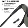 image:imageDUCO Polarized Sunglasses Mens Ultralight Carbon Fiber Sun Glasses for Men Driving Sports Fishing UV400 Protection DC8277Black Frame Dark Green Lens