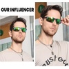 image:imageDUCO Polarized Sunglasses Mens Ultralight Carbon Fiber Sun Glasses for Men Driving Sports Fishing UV400 Protection DC8277Black Frame Revo Green Lens