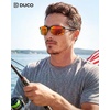 image:imageDUCO Polarized Sunglasses Mens Ultralight Carbon Fiber Sun Glasses for Men Driving Sports Fishing UV400 Protection DC8277Black Frame Revo Red Lens