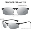 image:imageDUCO Polarized Sunglasses Mens Ultralight Carbon Fiber Sun Glasses for Men Driving Sports Fishing UV400 Protection DC8277Black Frame Silver Lens
