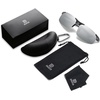 image:imageDUCO Polarized Sunglasses Mens Ultralight Carbon Fiber Sun Glasses for Men Driving Sports Fishing UV400 Protection DC8277Black Frame Silver Lens