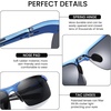 image:imageDUCO Polarized Sunglasses Mens Ultralight Carbon Fiber Sun Glasses for Men Driving Sports Fishing UV400 Protection DC8277Blue Frame Grey Lens