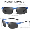 image:imageDUCO Polarized Sunglasses Mens Ultralight Carbon Fiber Sun Glasses for Men Driving Sports Fishing UV400 Protection DC8277Blue Frame Grey Lens