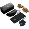 image:imageDUCO Polarized Sunglasses Mens Ultralight Carbon Fiber Sun Glasses for Men Driving Sports Fishing UV400 Protection DC8277Brown Frame Brown Lens