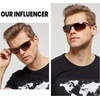 image:imageDUCO Polarized Sunglasses Mens Ultralight Carbon Fiber Sun Glasses for Men Driving Sports Fishing UV400 Protection DC8277Brown Frame Brown Lens